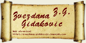Zvezdana Gidaković vizit kartica